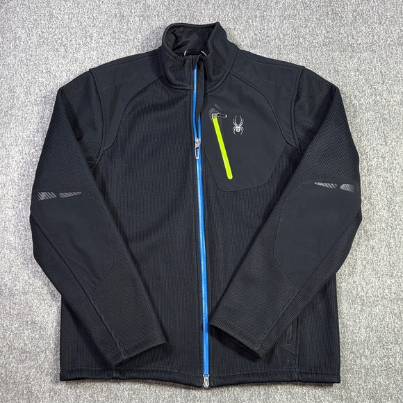 Spyder Bandit Full Zip Fleece Stryke Jacket Men’s Large Core Sweater Black